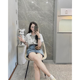 Sơ mi nơ kẻ sọc 205