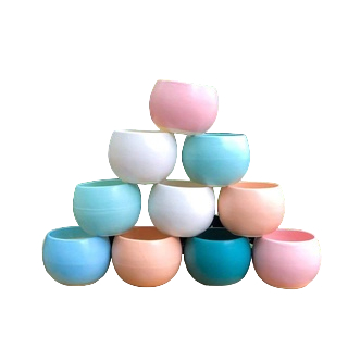 Chậu hạt dẻ trơn mini dùng trồng sen đá cây mini .