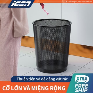 ICON Thùng Rác Văn Phòng Lưới Kim Loại Cao 26cm
