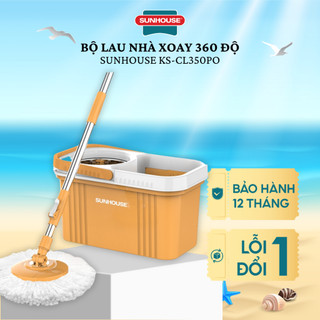 BỘ LAU NHÀ XOAY 360 ĐỘ SUNHOUSE KS-CL350PO