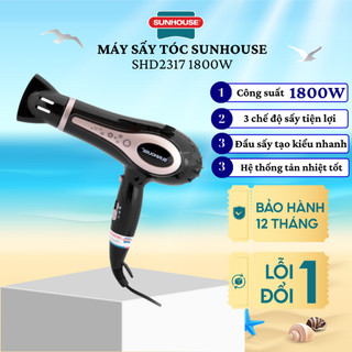 Máy sấy tóc SUNHOUSE SHD2317 năng suất lớn 1800W Bảo hành cả nước 12 tháng