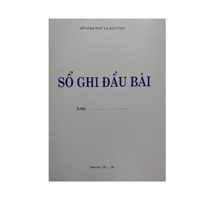 Sổ ghi đầu bài cấp 2 3