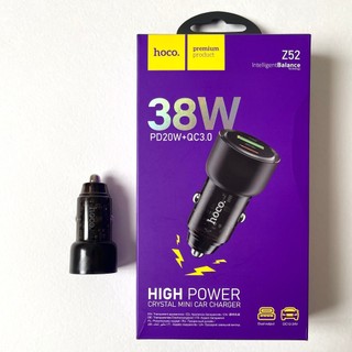 Tẩu sạc hoco z52 sạc nhanh 38w pd 20w + qc 3.0 sạc điện thoại phụ kiện