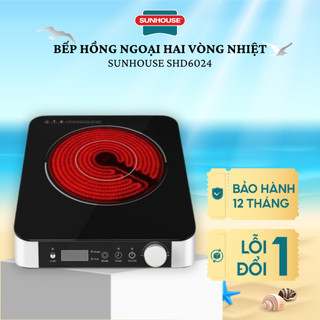 Bếp hồng ngoại hai vòng nhiệt Sunhouse SHD6024-CHÍNH HÃNG