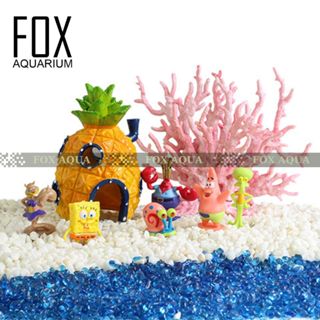 Mô hình nhân vật hoạt hình bọt biển - Spongebob - trang trí nhà cửa, bể cá, bán cạn - mô hình đáng yêu, tiện  lợi