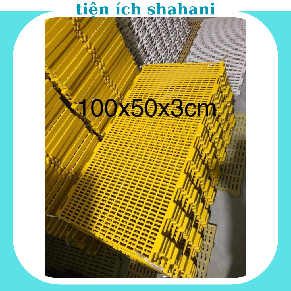 ( Loại 1) Sàn nhựa chăn nuôi chó mèo heo dê gà vịt kích thước 100x50x3cm dễ vệ sinh sạch sẽ