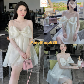 Váy 2 dây tơ ,đầm 2 dây tơ thiết kế nơ ngực hàng thiết kế form chuẩn diện cực xinh phong cách ulzzang hàn quốc ANIESHOP6