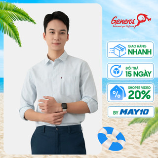Áo sơ mi nam dài tay GENEROS 010123403MF #2 Áo sơ mi Hàn Quốc công sở vải cotton cao cấp