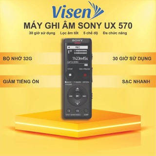 Máy ghi âm Chính Hãng Sony UX-570 thiết kế Cao Cấp.