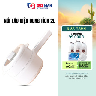 Nồi lẩu điện đa năng mini có tay cầm dài METIS kèm xửng hấp dung tích 2L, lòng chống dính NL2L