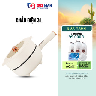 Chảo Điện Mini Đa Năng Chống Dính METIS Dung Tích 3L Có Tay Cầm Dài Điều Chỉnh Nhiệt Độ Nấu