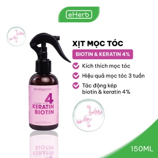 [MUA 1 TẶNG 1] Xịt Dưỡng Tóc Biotin & Keratin Phục Hồi Tóc 4% Hỗ Trợ Mọc Tóc MILAGANICS (Chai)