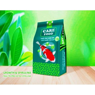 Thức ăn cho cá cám CARE FOOD Growth & Sprirulina hạt nổi tăng trưởng, giúp cá lớn nhanh, lên màu tự nhiên bao 5kg