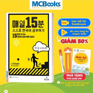 Sách 15 Phút Tự Học Tiếng Hàn Mỗi Ngày Kèm App Học Online