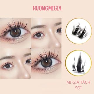 Lông mi giả tách sợi , từng sợi tự nhiên ( Tặng kèm keo và nhíp )