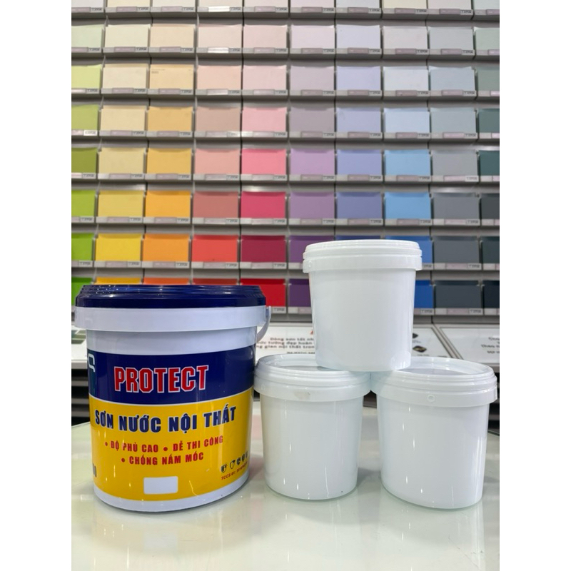 1L ~ 1,4kg ( Chiết lẻ) Sơn tường trong nhà, sơn phủ nội thất giá rẻ PROTECT