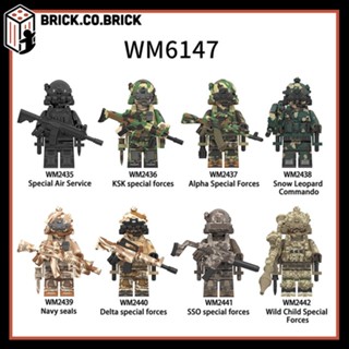 Lính Swat Đồ chơi Lắp ráp Linh Đặc Nhiệm Mô hình Lính Swat Army Quân Đội WM6147