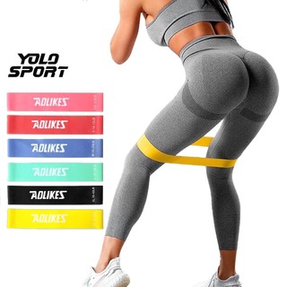 Dây Kháng Lực Tập Mông Đùi Chân Dây Cao Su Kháng Lực Dây Mini Band Aolikes 3601 Bộ 6 Dây Cao Cấp Chính Hãng YOLO SPORT