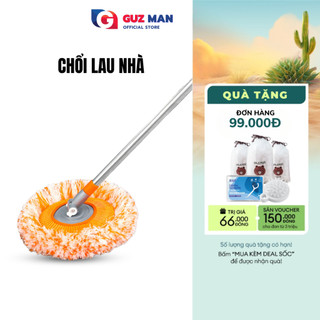 Chổi Lau Trần Nhà, Quét Trần Nhà Đa Năng Hình Hoa Hướng Dương METIS Xoay 180 Độ Cán Inox Dài 180cm