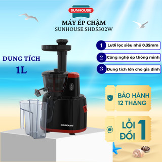 Máy ép chậm Sunhouse SHD5502 Dung tích 1 lít Bảo hành 12 tháng