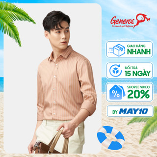 Áo sơ mi nam GENEROS 010123104MF form Slimfit ôm vừa trẻ trung áo sơ mi công sở