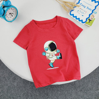 A018 - (10-25kg) Áo thun cho bé trai bé gái hình phi hành gia vải cotton mềm mịn