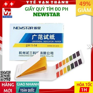 ✅ Giấy Quỳ Tím Đo PH NEWSTAR (Quyển 80 Miếng) | Thử độ PH chất lỏng, nước ối -VT0492
