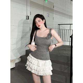 Áo tank top tag hoa