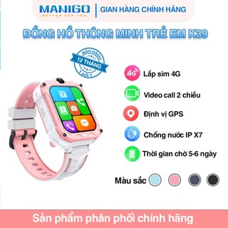 Đồng hồ thông minh trẻ em Valdus K39 Kidwatch lắp sim 4G  videocall định vị chính xác bảo hành 1 năm
