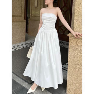 Đầm Midi Nữ Cúp Ngực Dáng Dài NOONSUN NS3, Váy Dự Tiệc Nhún Ngực Vải Cotton Lạnh Thoáng Mát Style Hàn Quốc