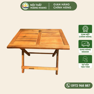 Bàn gỗ xếp chữ nhật loại 1 cho quán cafe, trà sữa, bàn gỗ mini xếp gọn mang đi dã ngoại