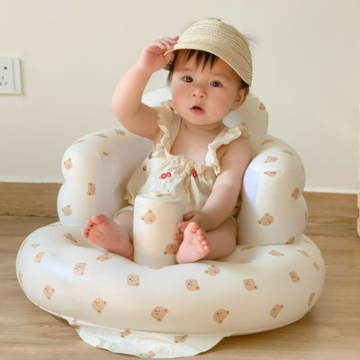 Ghế hơi tập ngồi cho bé chống ngã cao cấp KidAndMom Playing Ghế tập ngồi cho bé phong cách Hàn Quốc