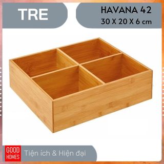 Khay gỗ tre đựng đồ đa năng