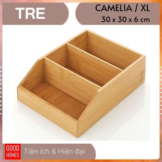Khay gỗ tre đựng đồ đa năng