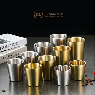  Cốc inox 2 lớp  | Ly Inox SUS304 thích hợp sử dụng cho trẻ nhỏ - nhà hàng phong cách Hàn Quốc Nhật Bản giữ nhiệt tốt 