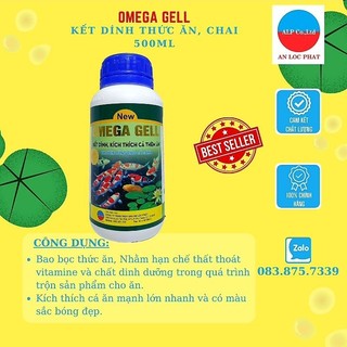 OMEGA GELL dùng kết dính, cung cấp DHA, EPA tăng khả năng hấp thu dinh dưỡng cho cá 500ml