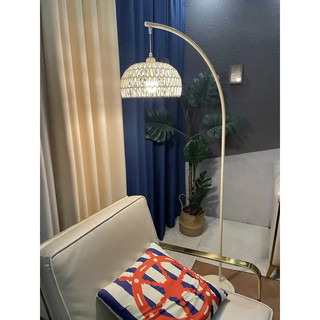 𝐂𝐌𝐀𝐑𝐓.𝐆𝐢𝐚 𝐝𝐮̣𝐧𝐠 Đèn Cây Đứng Đèn Sàn Cong Lồng Đan Decor Siêu Chill CM33