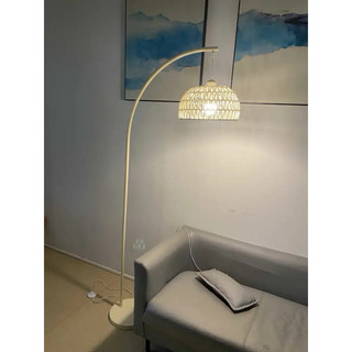 𝐂𝐌𝐀𝐑𝐓.𝐆𝐢𝐚 𝐝𝐮̣𝐧𝐠 Đèn Cây Đứng Đèn Sàn Cong Lồng Đan Decor Siêu Chill CM33