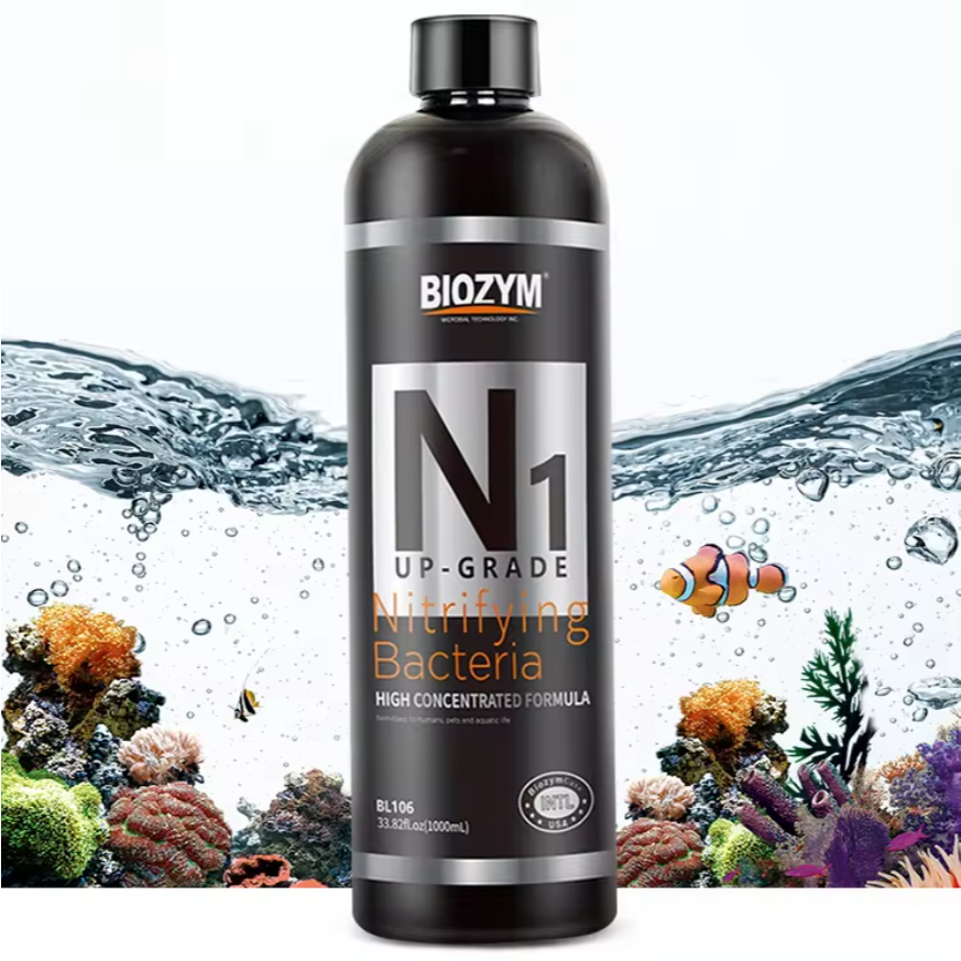 [CHAI 1000ML] Vi sinh Biozym N1 xử lý độc tố và làm trong nước bể thủy sinh