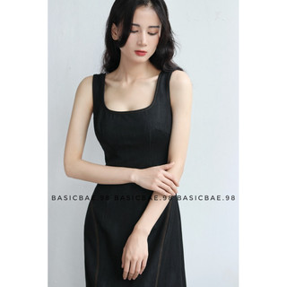 Đầm Alice tối giản, thanh lịch, hàng thiết kế by Basicbae.98