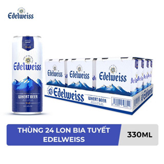 (Hoả tốc) Date 08/2025 Thùng 24 Lon Bia Tuyết Edelweiss 330ml