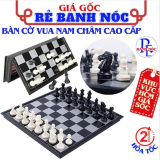 Bàn Cờ Vua Nam Châm - Bộ Cờ Vua Cao Cấp Bằng Nhựa Gấp Gọn - Đồ Chơi Phát Triển Tư Duy Trí Tuệ