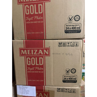 Thùng 24 chai dầu ăn meizan gold cao cấp 400ml date mới