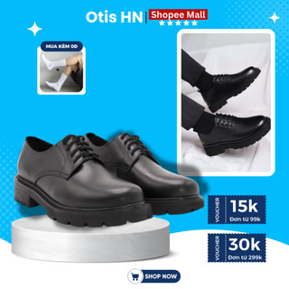 Giày Da Nam Cổ Thấp Chunky Derby Cao Cấp Trẻ Trung Trendluxe