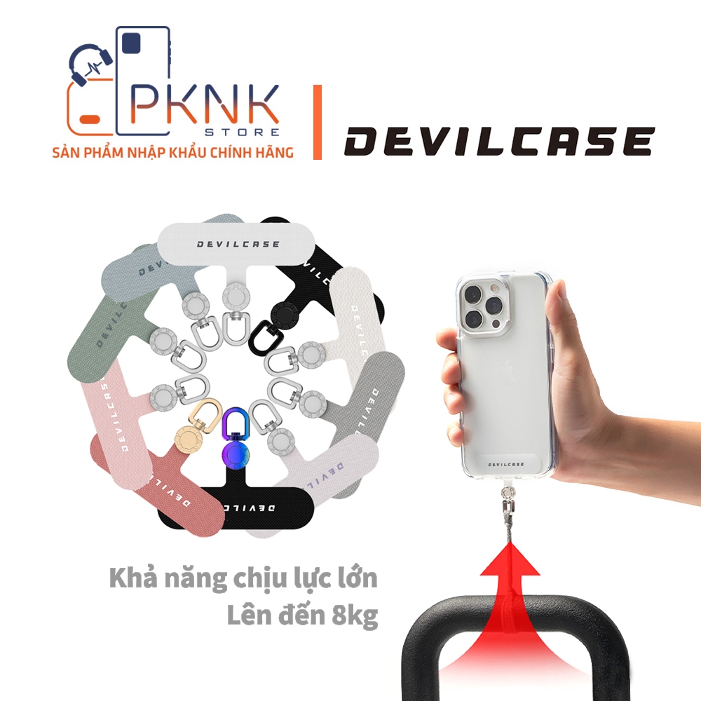 Thẻ gắn dây đeo điện thoại Devilcase xoay 360