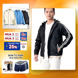 Áo khoác dù nam có nón phối viền trẻ trung SPMAKD46 Pigofashion