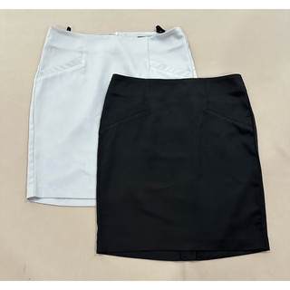 Chân váy công sở vải satin lụa 1 lớp - Thanh lý vnxk