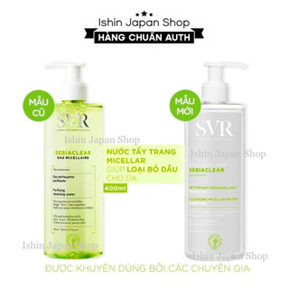 Nước tẩy trang cho da dầu mụn svr sebiaclear eau micellaire 400ml