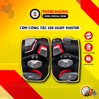 Cùm Công Tắc Led Light Master Sonic, Satria, Raider, Exciter 150, 155, Vario, MSX, Sirius, Wave, Vespa, NVX, PCX - PKPEE