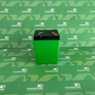 Vỏ bình ắc quy 6v 4ah es06-04 lắp được 6 pin 18650 2x3